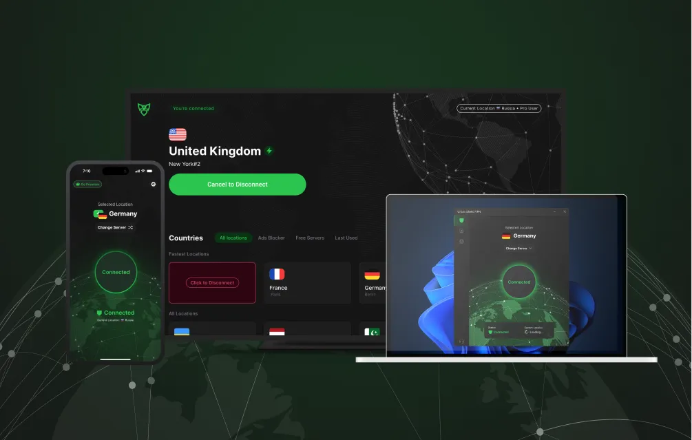 Urban Shield VPN app screenshots